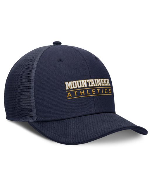 Nike Blue West Virginia Mountaineers Rise Adjustable Hat for men