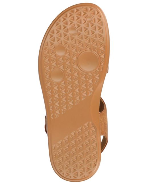 Journee Collection Brown Mira Footbed Flat Sandals