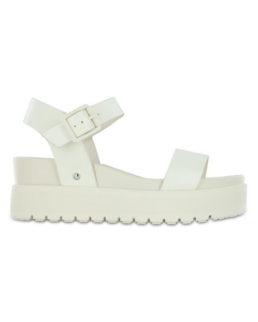 MIA Metallic Kayci Platform Round Toe Sandals