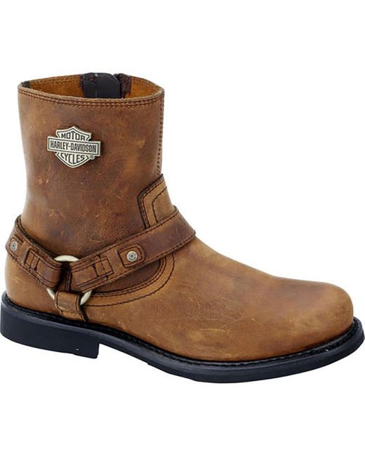 Harley Davidson Brown Harley-davidson Scout Motorcycle Riding Boot for men