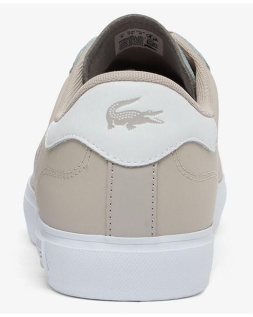 Lacoste Gray Round-toe Sneakers for men