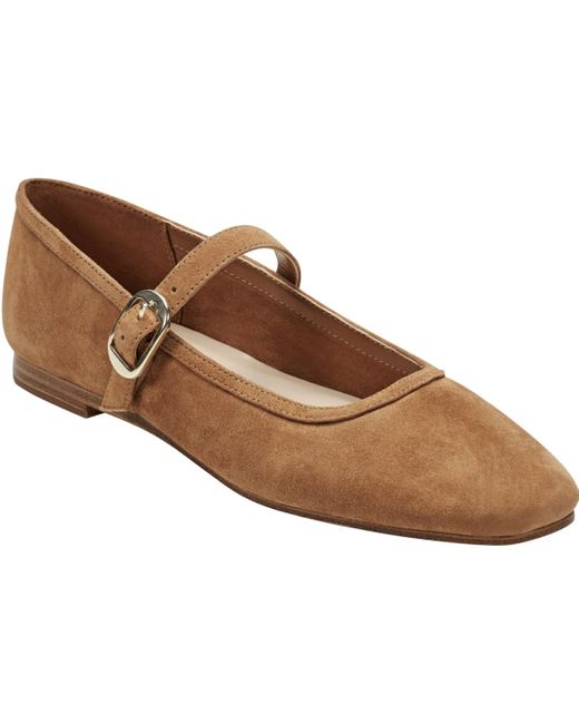 Marc Fisher Brown Garissa Mary Jane Ballet Flats