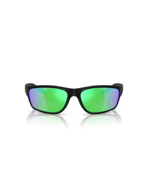 Native Eyewear Green Native Polarized Rectangle Sunglasses for men