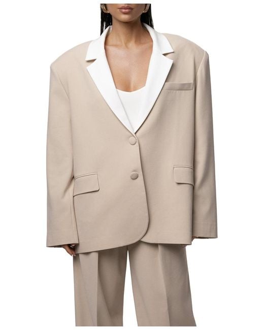 JLUXLABEL Natural Command Oversized Blazer