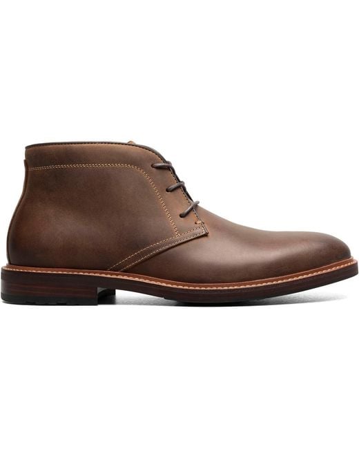 Florsheim Brown Anthem Plain Toe Chukka Boot for men