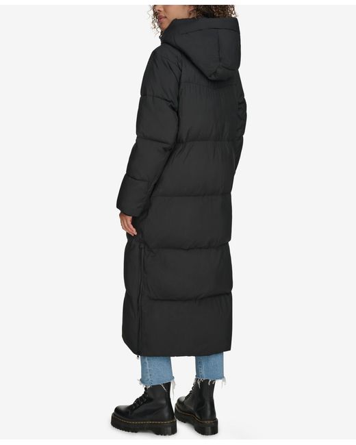 Levi's Black Extra Long Quilted Parka