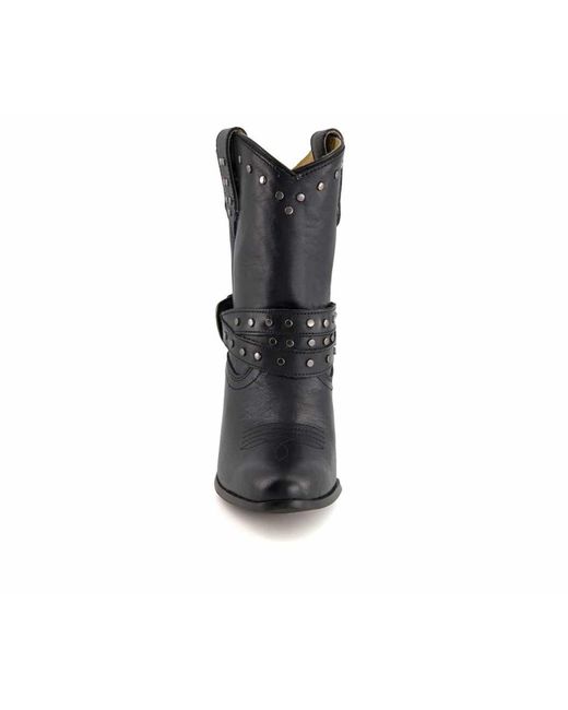 Forastero Black Western Leather Boots