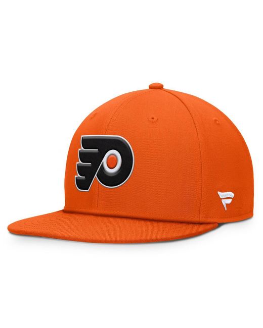 Fanatics Orange Philadelphia Flyers Core Primary Logo Snapback Hat for men