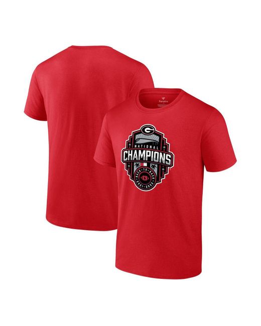 Men's Fanatics Branded Black Georgia Bulldogs College Football Playoff 2021  National Champions Schedule T-Shirt