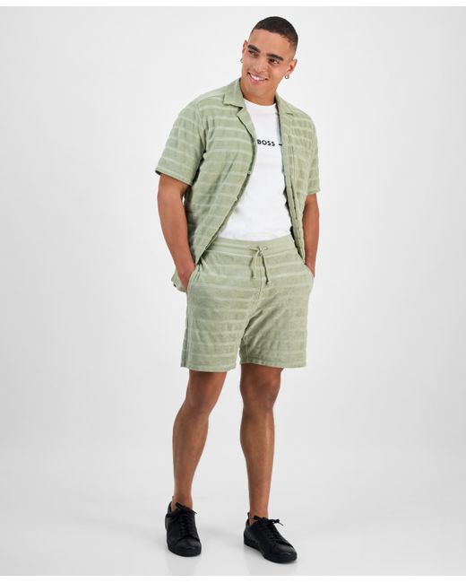 Boss Green Hugo By Dutowel Stripe Shorts for men