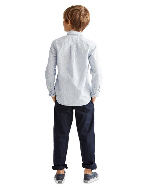 Polo Ralph Lauren Gray Toddler And Little Boys Cotton Oxford Shirt for men