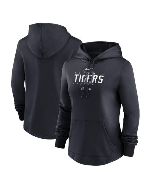 Nike Blue Detroit Tigers Authentic Collection Pregame Performance Pullover Hoodie