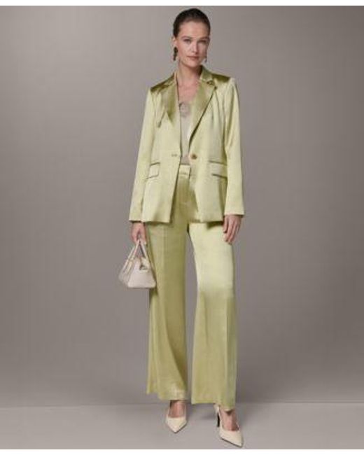 Donna Karan Multicolor One Button Jacket High Waisted Pants