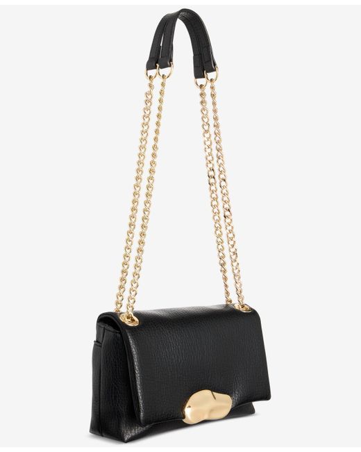 INC International Concepts Black Ajae Mini Sculpt Shoulder Bag