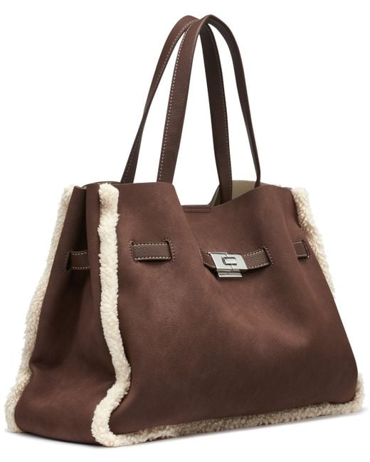 DKNY Brown Bryar Large Satchel Bag