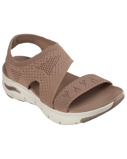 Skechers Brown Cali Arch Fit