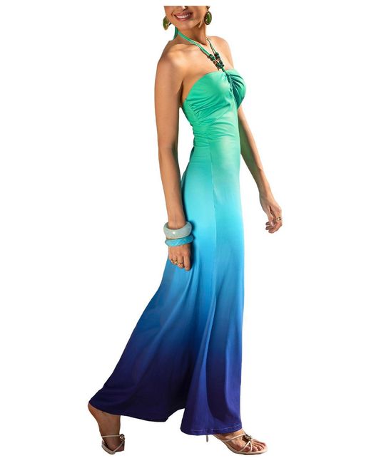 CUPSHE Blue Desigual Draped