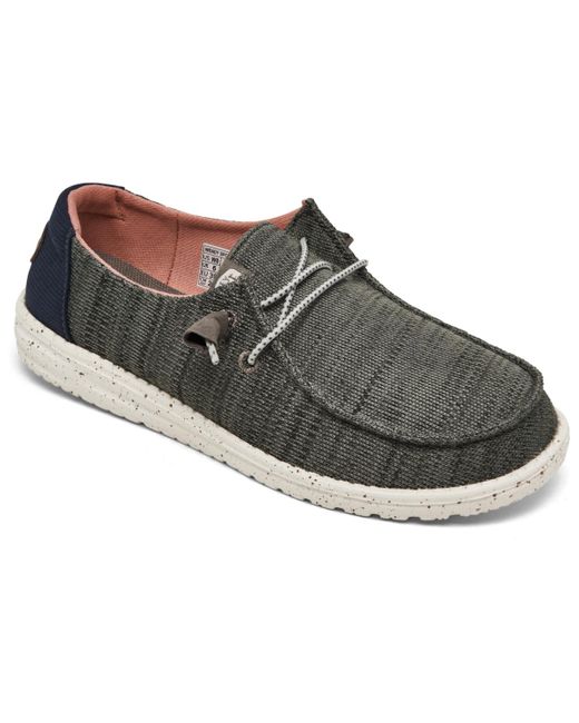 Hey Dude Gray Wendy Sport Mesh Casual Sneakers From Finish Line