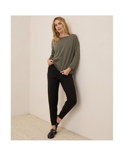 Pact Black Organic Cotton Airplane jogger