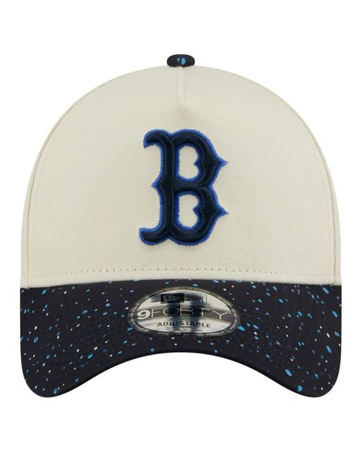 KTZ Natural Boston Red Sox Speckle A-frame 9forty Adjustable Hat for men