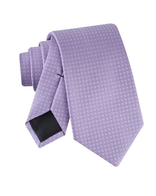 Calvin Klein Purple Manon Micro Solid Tie for men