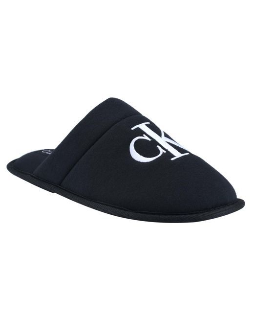 Calvin Klein Blue Xenith Round Toe Slip-on Slippers for men