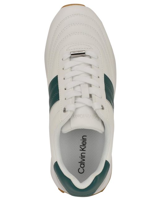 Calvin Klein Gray Tatyann Retro Lace-up Sneakers