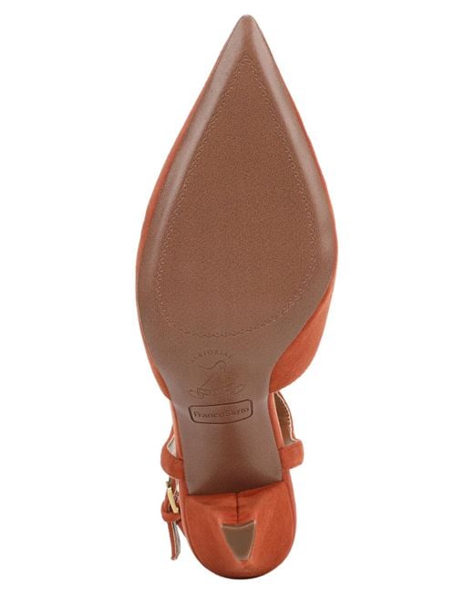 Franco Sarto Brown Ovett Pointed Toe Strappy Shoes