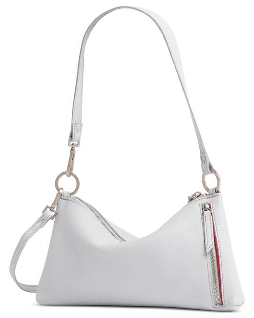 Hammitt White Kyle Small Pebbled Leather Crossbody