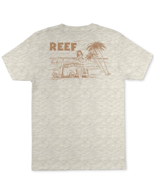 Reef Blue Hulagirly Short Sleeve T-shirt for men