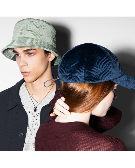 Kangol Green Plush Wave Puff Baseball