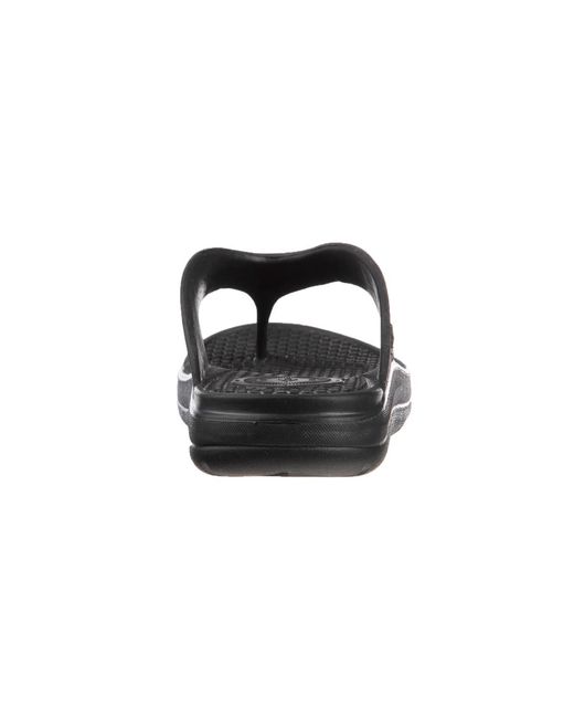 Totes Black Ara Thong Sandals for men