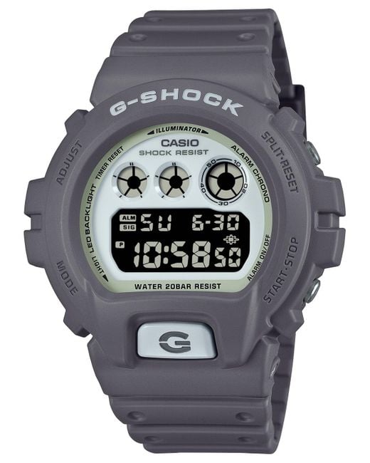 G-Shock Digital Gray Resin Strap Watch 50mm for men