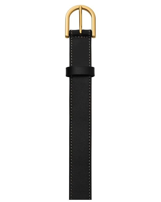 Fossil Black D-link Belt