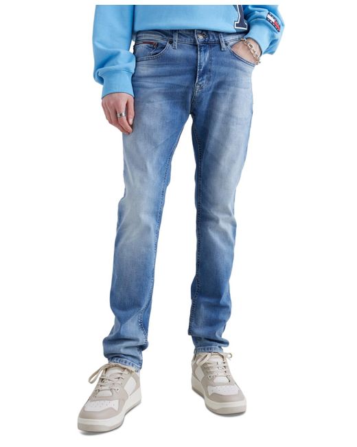 Tommy Hilfiger Blue Scanton Slim-fit Stretch Denim Jeans for men