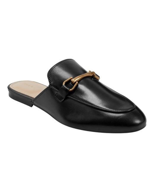 Marc Fisher Black Butler Slip-on Almond Toe Casual Loafers