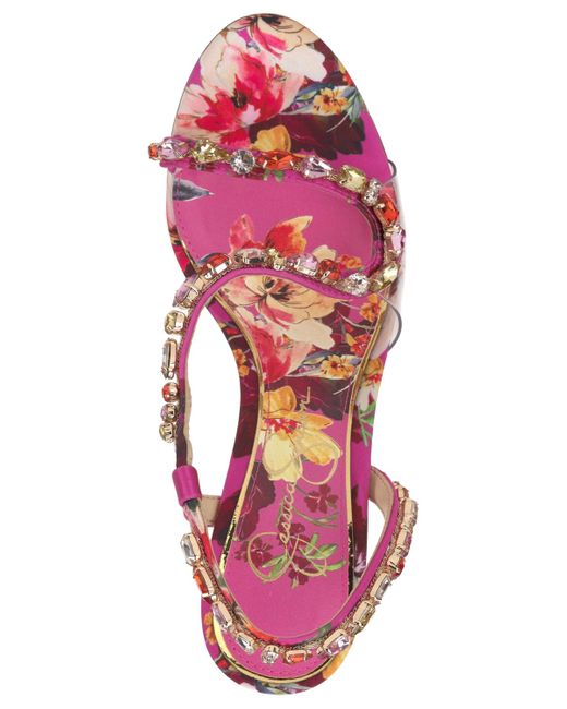 Jessica Simpson Pink Jaycin Barely-there Rhinestone Evening Sandals