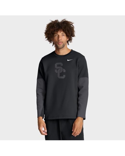 Nike Blue Usc Trojans 2025 Sideline Coach Performance Long Sleeve T-shirt for men
