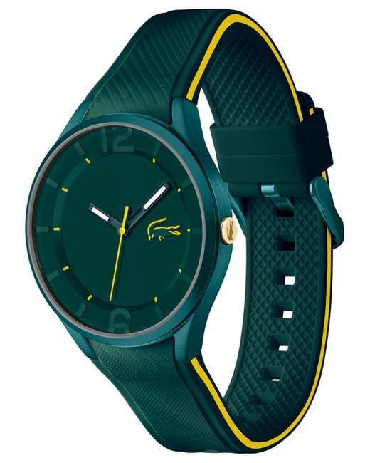 Lacoste Ollie Green Silicone Strap Watch 44mm for men