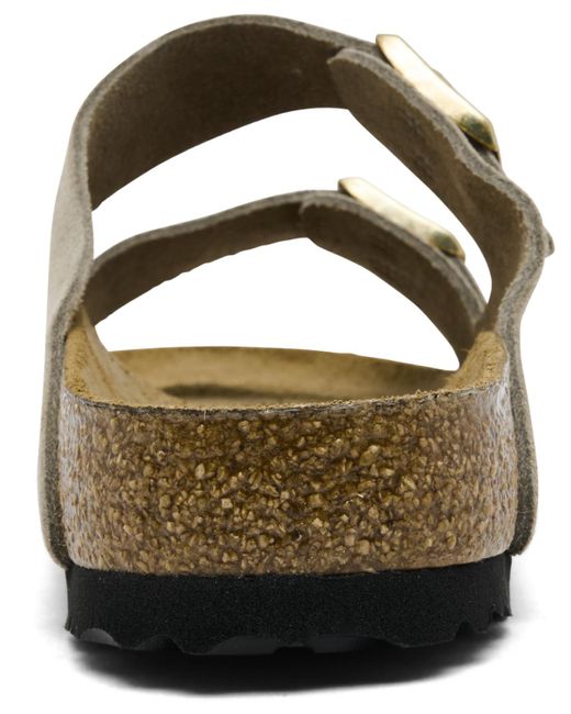 Birkenstock Brown Arizona Soft Footbed Suede Leather Sandals