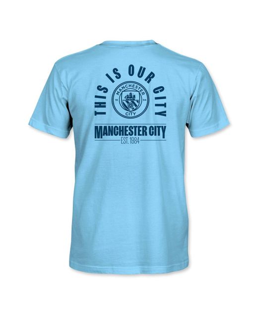 1863fc Sky Blue Manchester City Our City Arc T-shirt for men