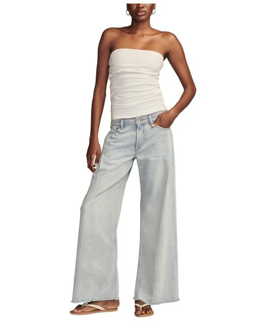 Lucky Brand Blue Palazzo Jeans