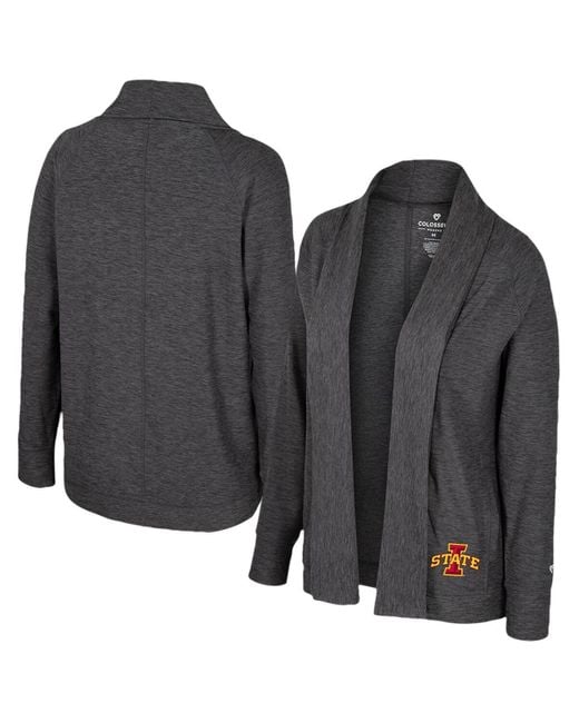 Colosseum Athletics Black Iowa State Cyclonesâ Dash Cardigan