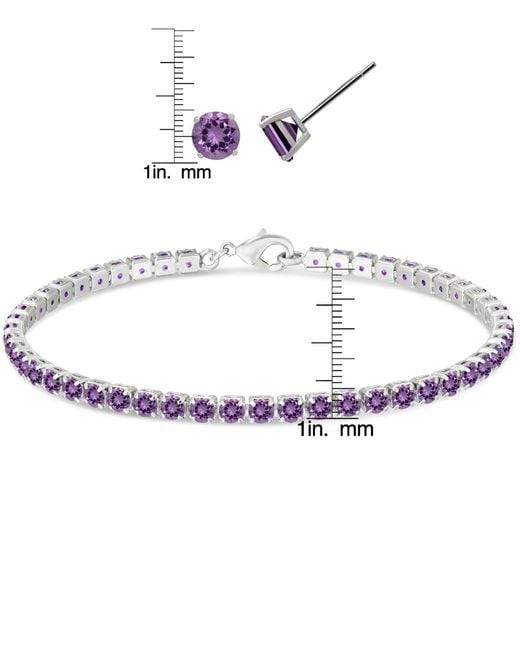 Macy's White Simulated Round Laydown Bracelet