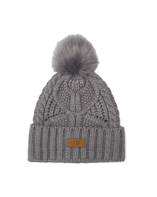 Ugg Gray Cold-weather Classic Cable Beanie