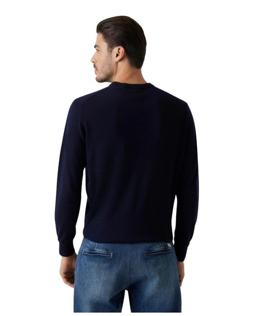 Guess Blue Fred Pullover Sweater for men