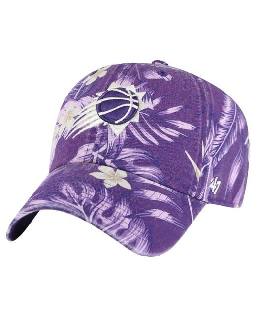 '47 Purple 47 Phoenix Suns Tropicalia Floral Clean Up Adjustable Hat for men