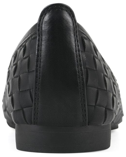 White Mountain Black Boccie Ballet Flat