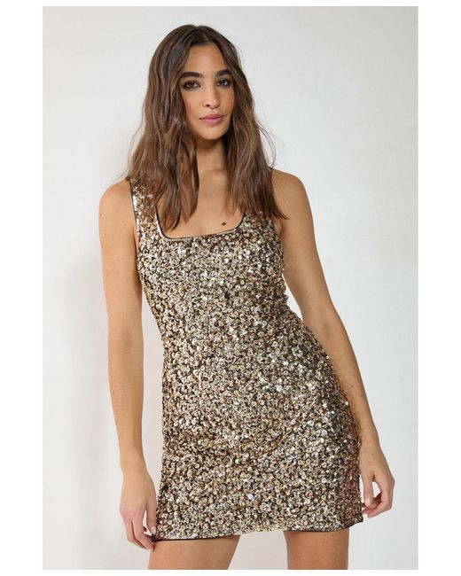 Nasty Gal Women's Brown Strappy Back Mini Dress - coffeafoods.com