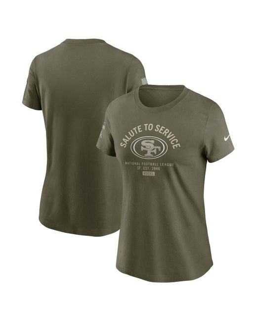 Nike Green San Francisco 49ers 2025 Salute To Service Sideline T-shirt